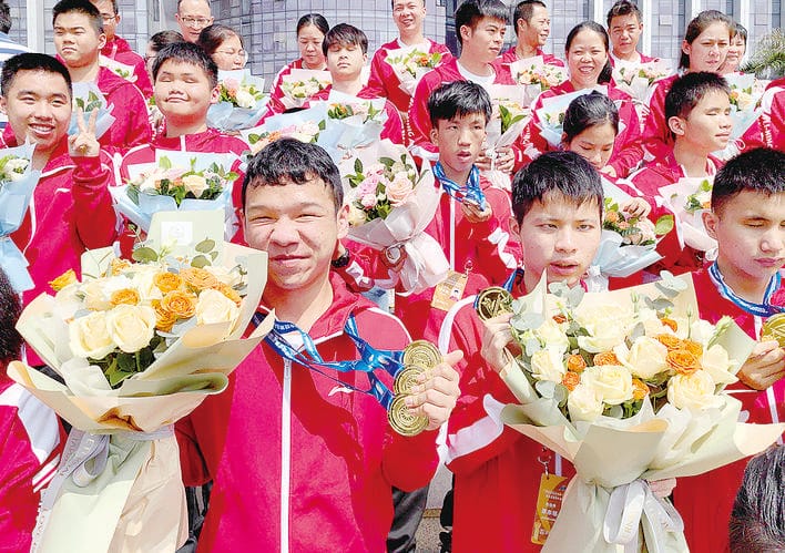 广西残特奥会在贵港闭幕 玉林代表团勇夺19金19银12铜