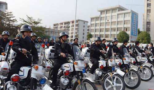 博白县辅警履职动员暨治安巡逻摩托车发放仪